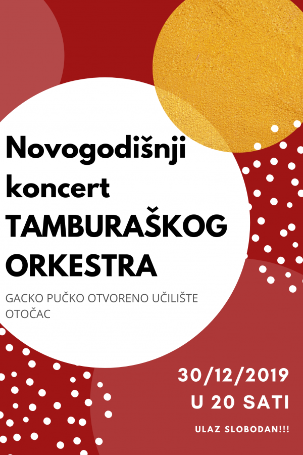 NOVOGODIŠNJI KONCERT TAMBURAŠKOG ORKESTRA