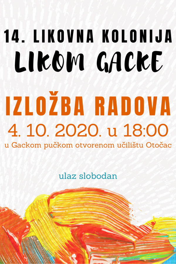 14. LIKOVNA KOLONIJA: IZLOŽBA