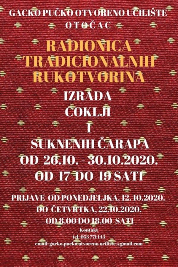 RADIONICA TRADICIONALNIH RUKOTVORINA