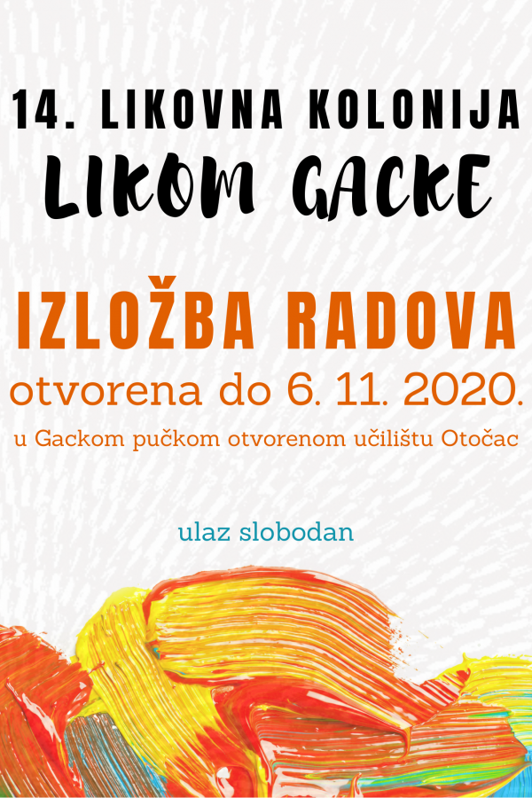 IZLOŽBA RADOVA 14. LIKOVNE KOLONIJE