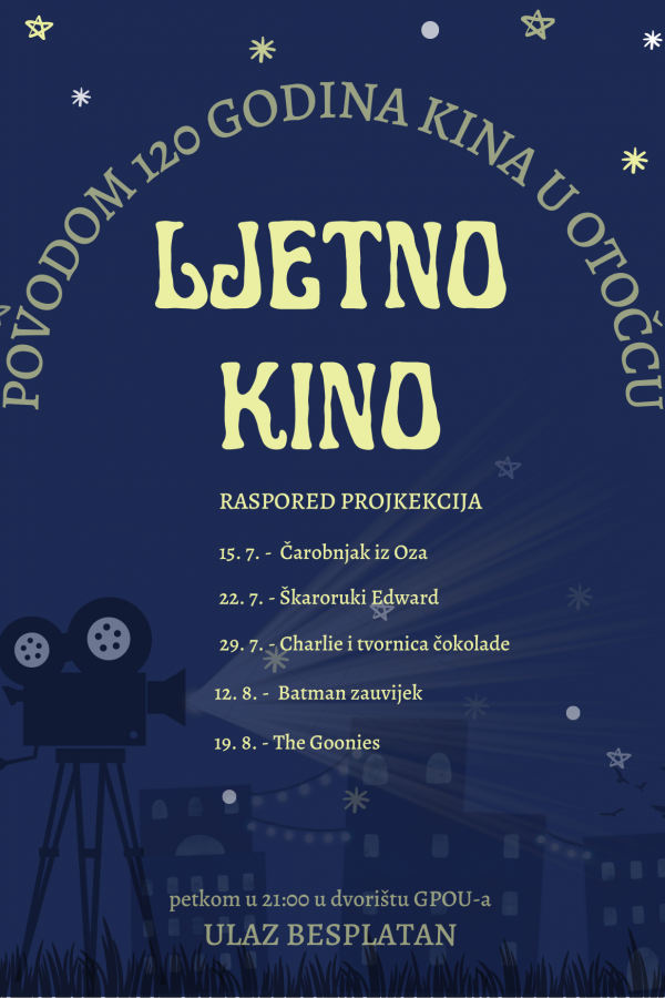 LJETNO KINO / 120 GODINA KINA U OTOČCU