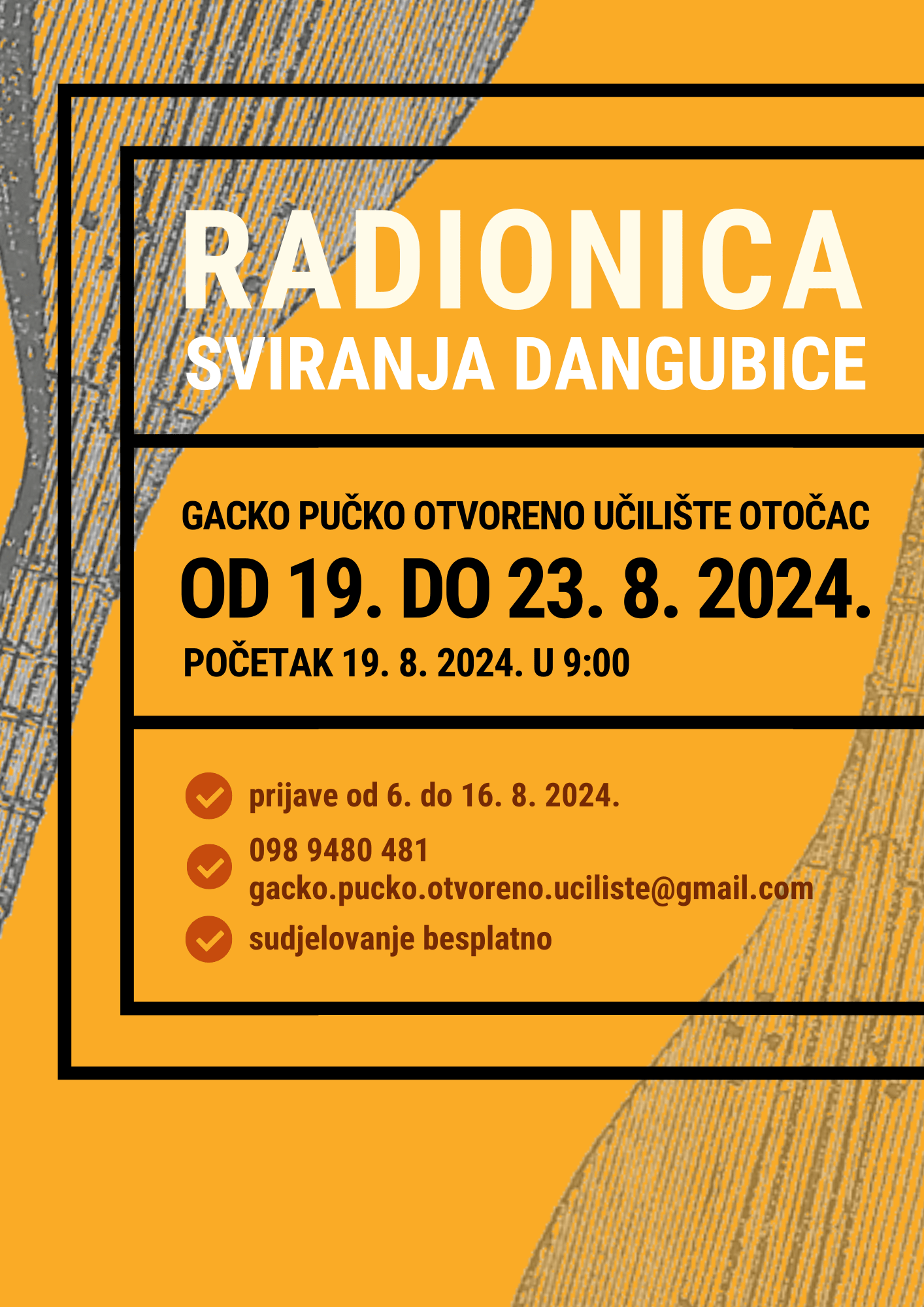 Gacko pučko otvoreno učilište Otočac - Radionica sviranja dangubice - 2024