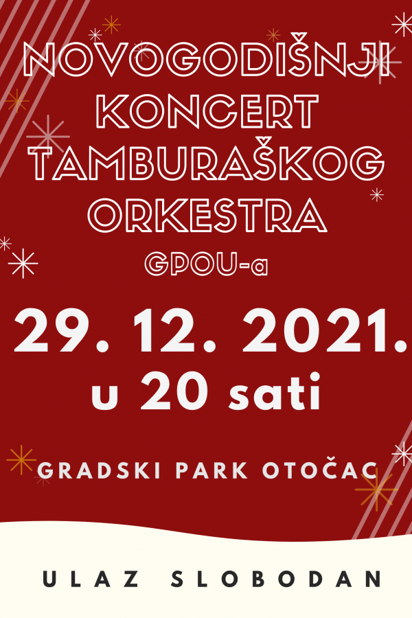 NOVOGODIŠNJI KONCERT TAMBURAŠKOG ORKESTRA