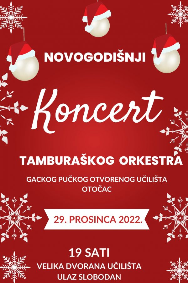 NOVOGODIŠNJI KONCERT TAMBURAŠKOG ORKESTRA