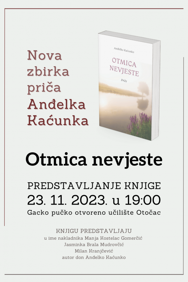 PREDSTAVLJANJE KNJIGE / OTMICA NEVJESTE